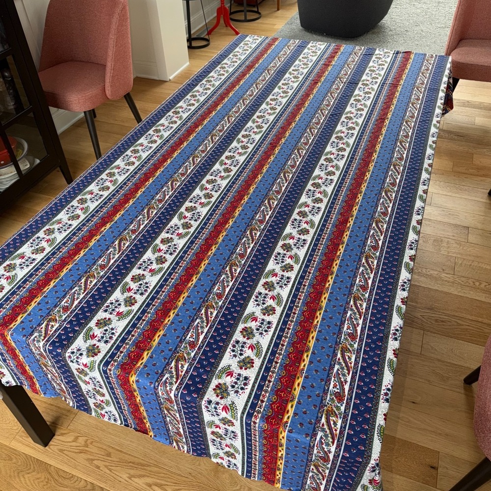 Fabric By Marcus Brother Textiles French Country‎ Unfinished Tablecloth Knit